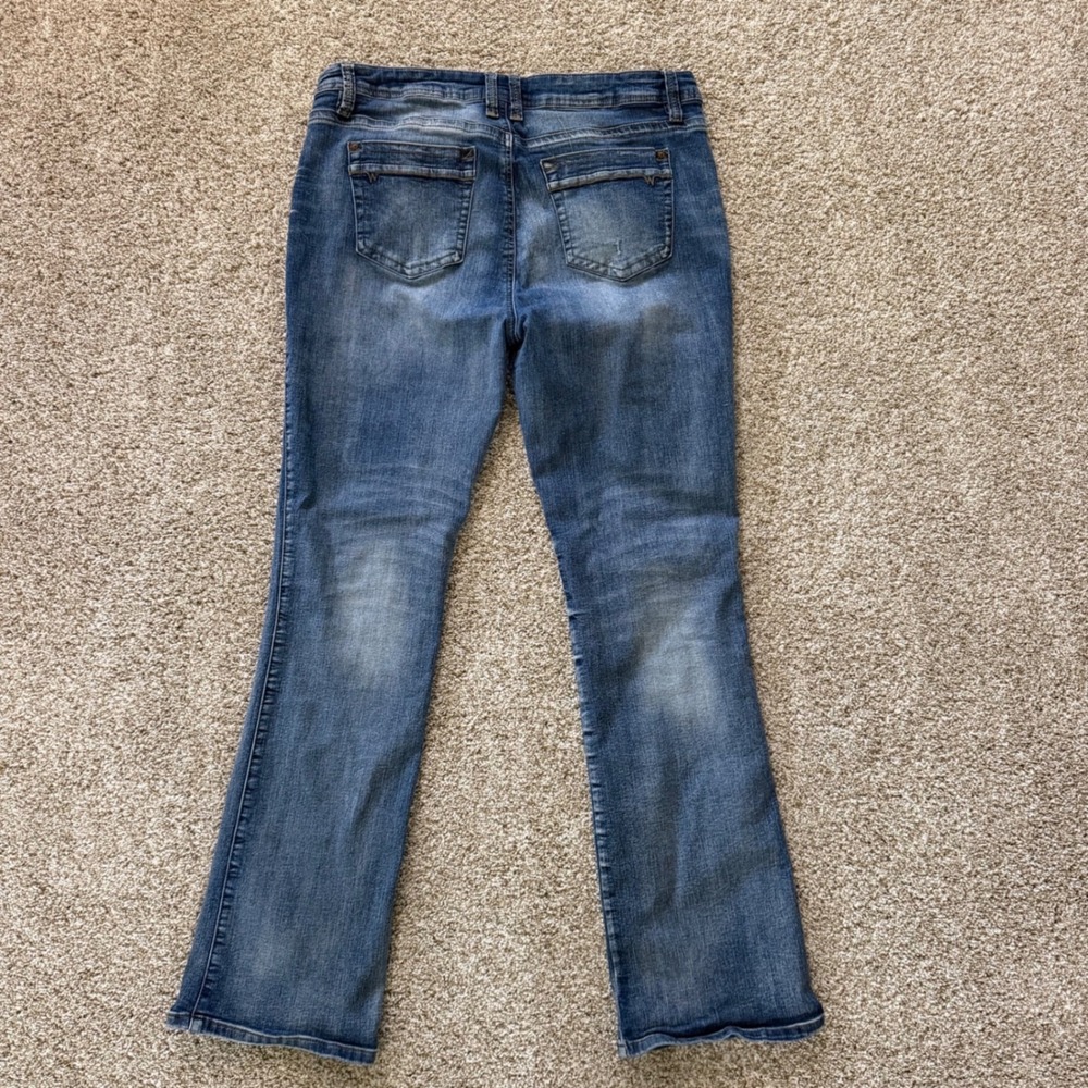 Wallflower Legendary Fit Bootcut Jeans Womens 17 Juniors Blue Denim - Picture 2 of 8